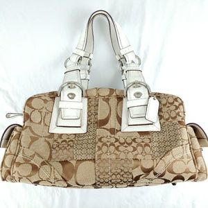 Coach Mia Patchwork Snake Skin Satchel 10088 Purse